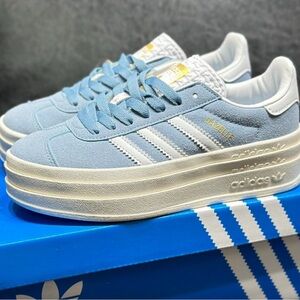 adidas Gazelle Bold Low Top Sneakers Clear Sky